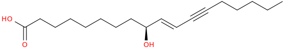 10 octadecen 12 ynoic acid, 9 hydroxy , (9s,10e) 